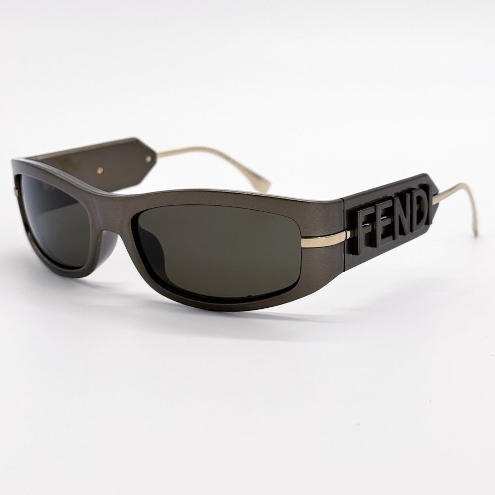 NEW FENDI FE40120I 45E SHINY BROWN WOMEN SUNGLASSES FENDI - Picture 6 of 12